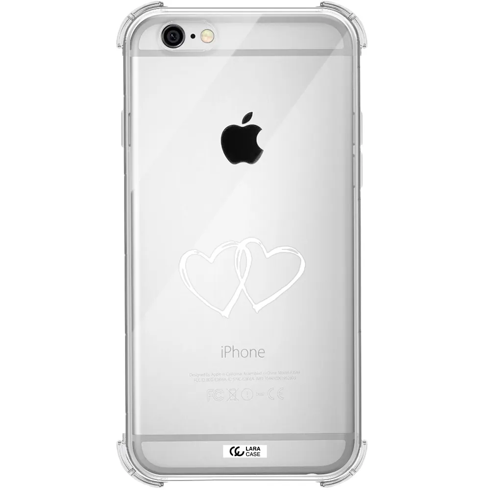 Heart Couple Apple iPhone 6 Clear PC Case