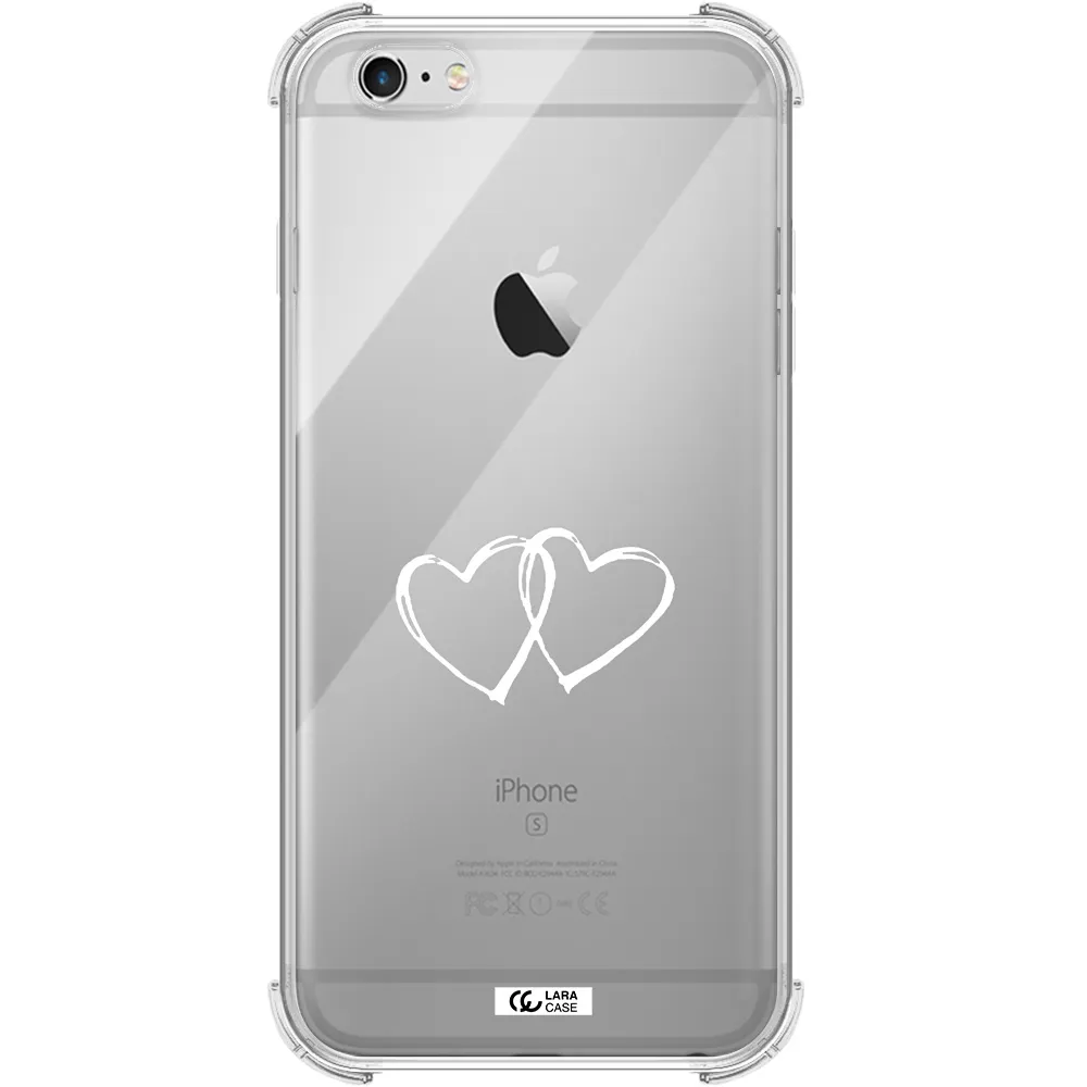 Heart Couple Apple iPhone 6 s plus Clear PC Case