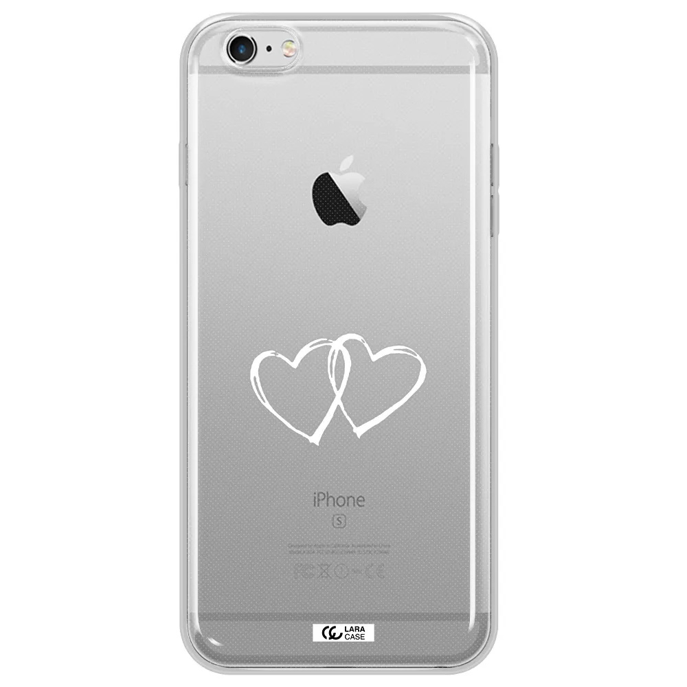 Heart Couple Apple iPhone 6S Clear TPU Case