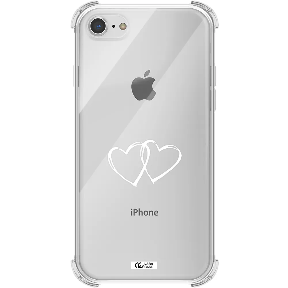 Heart Couple Apple iPhone 7 Clear PC Case