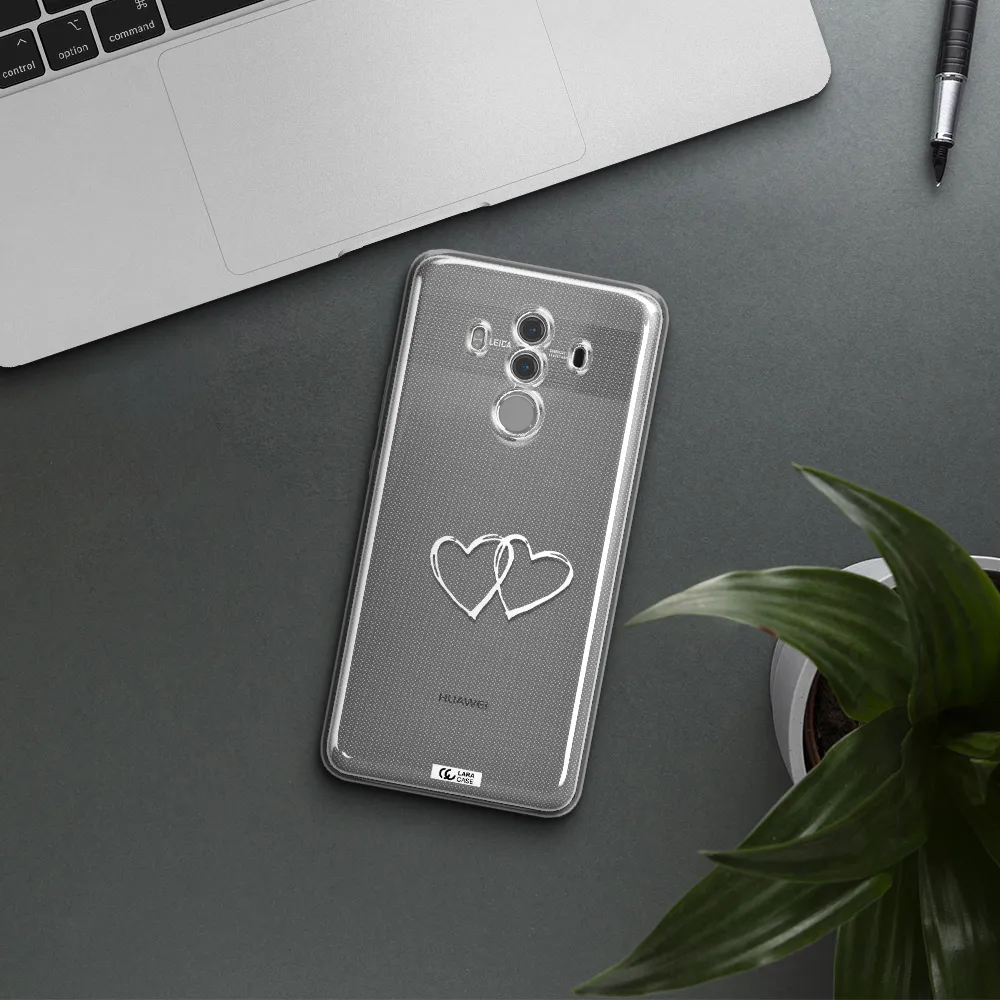Heart Couple Huawei Mate 10 Pro Clear TPU Case