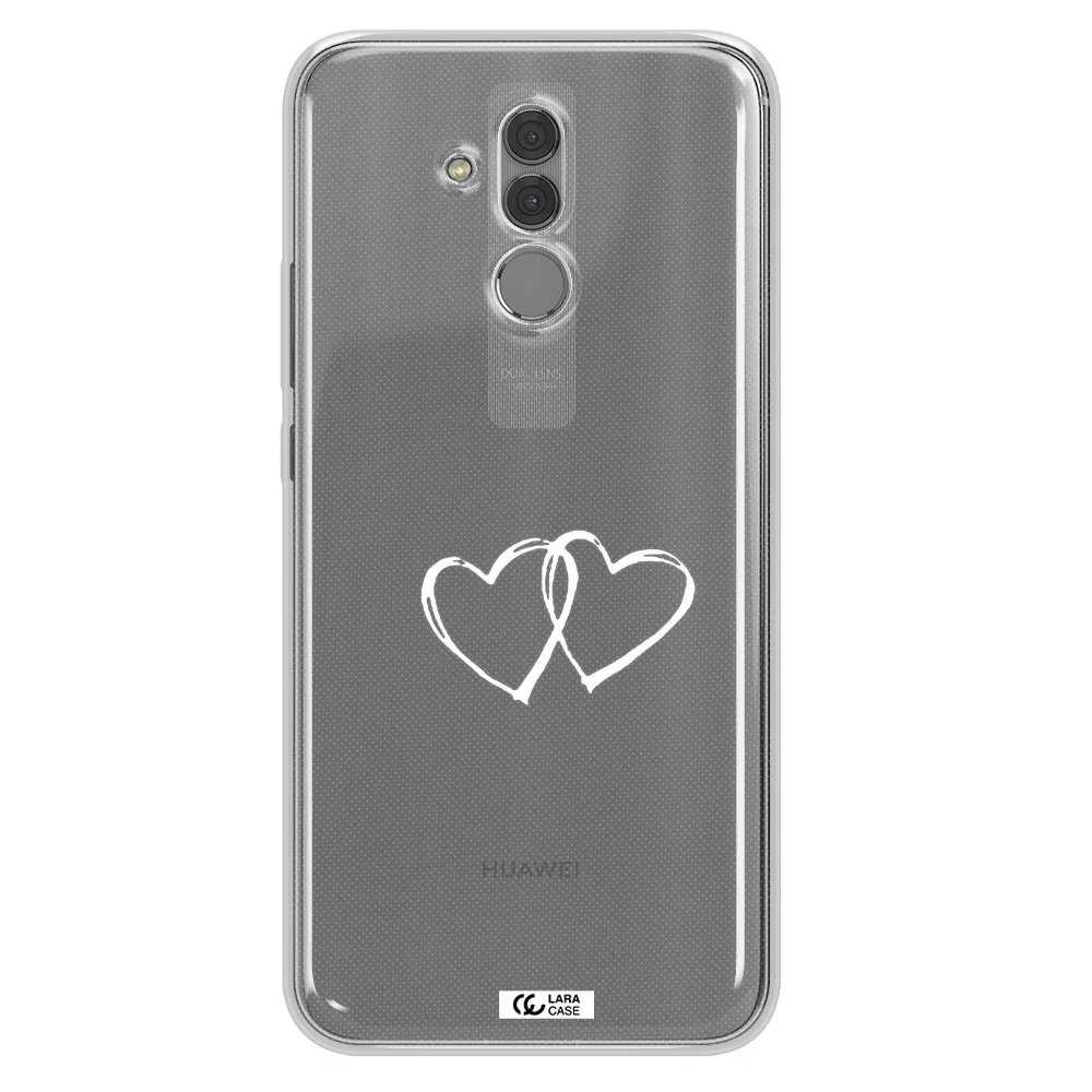 Heart Couple Huawei Mate 20 Lite Clear TPU Case
