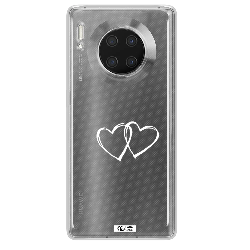 Heart Couple Huawei Mate 30 Pro Clear TPU Case