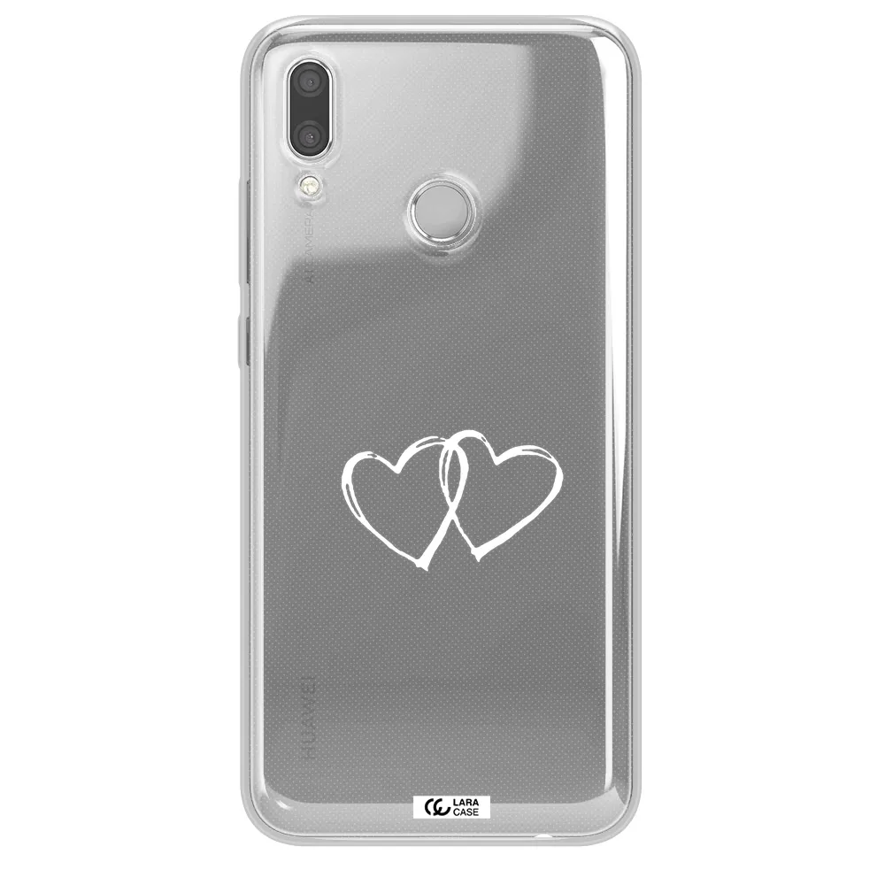 Heart Couple Huawei P Smart 2019 Clear TPU Case