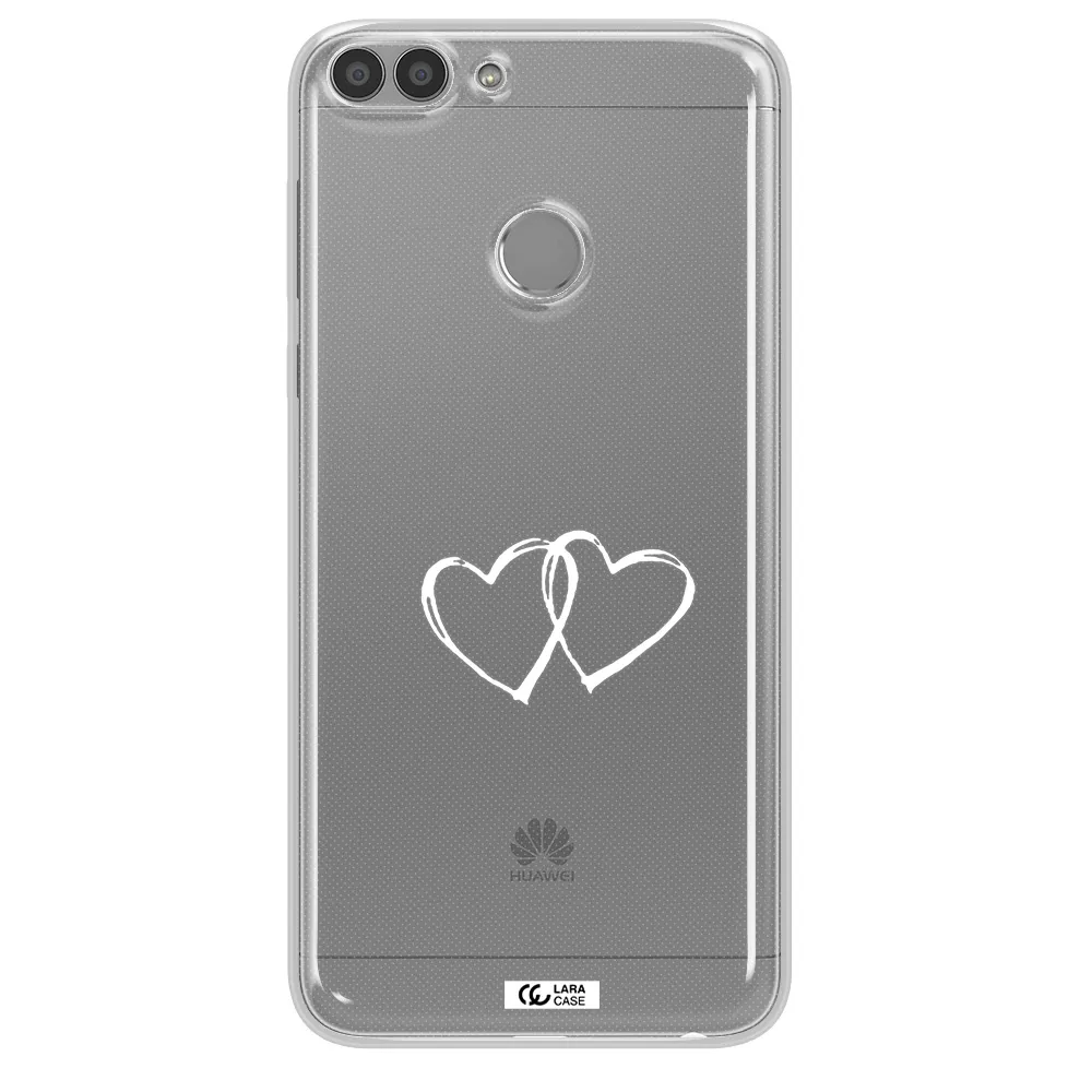 Heart Couple Huawei P Smart Clear TPU Case