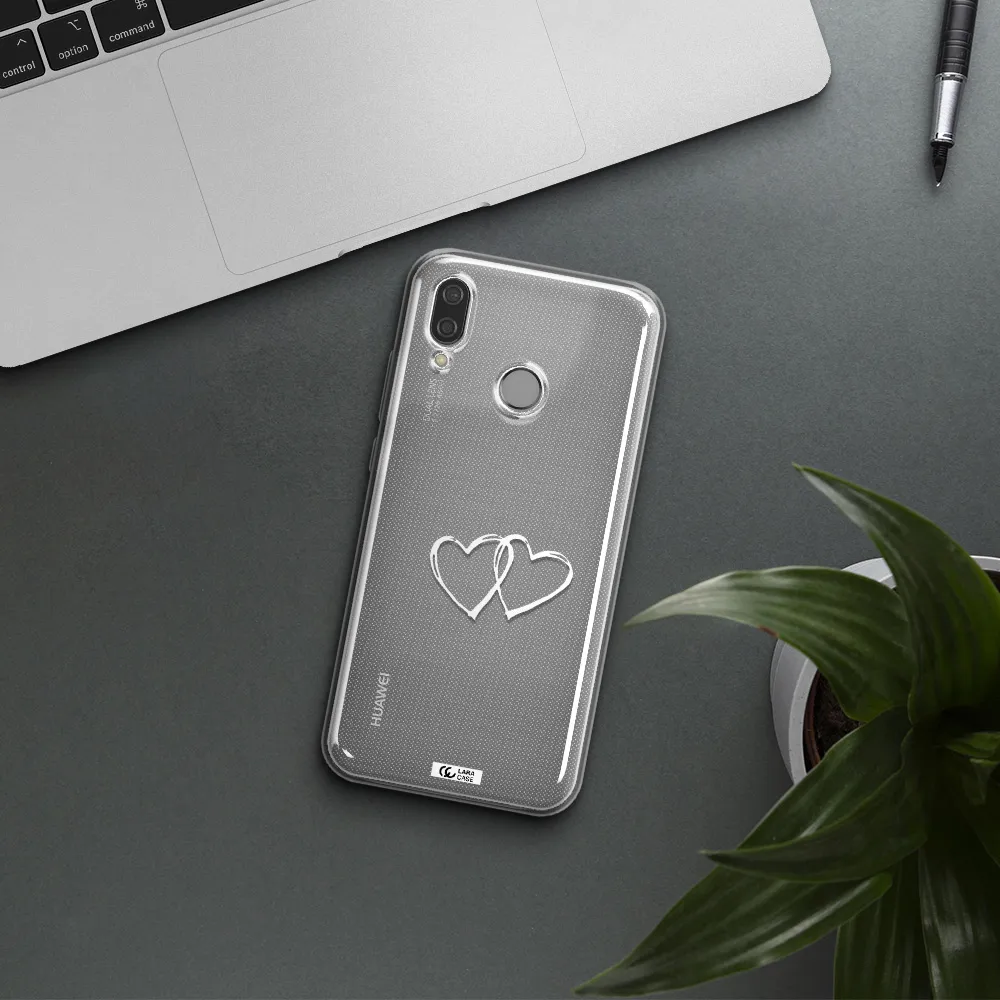 Heart Couple Huawei P20 Lite Clear TPU Case