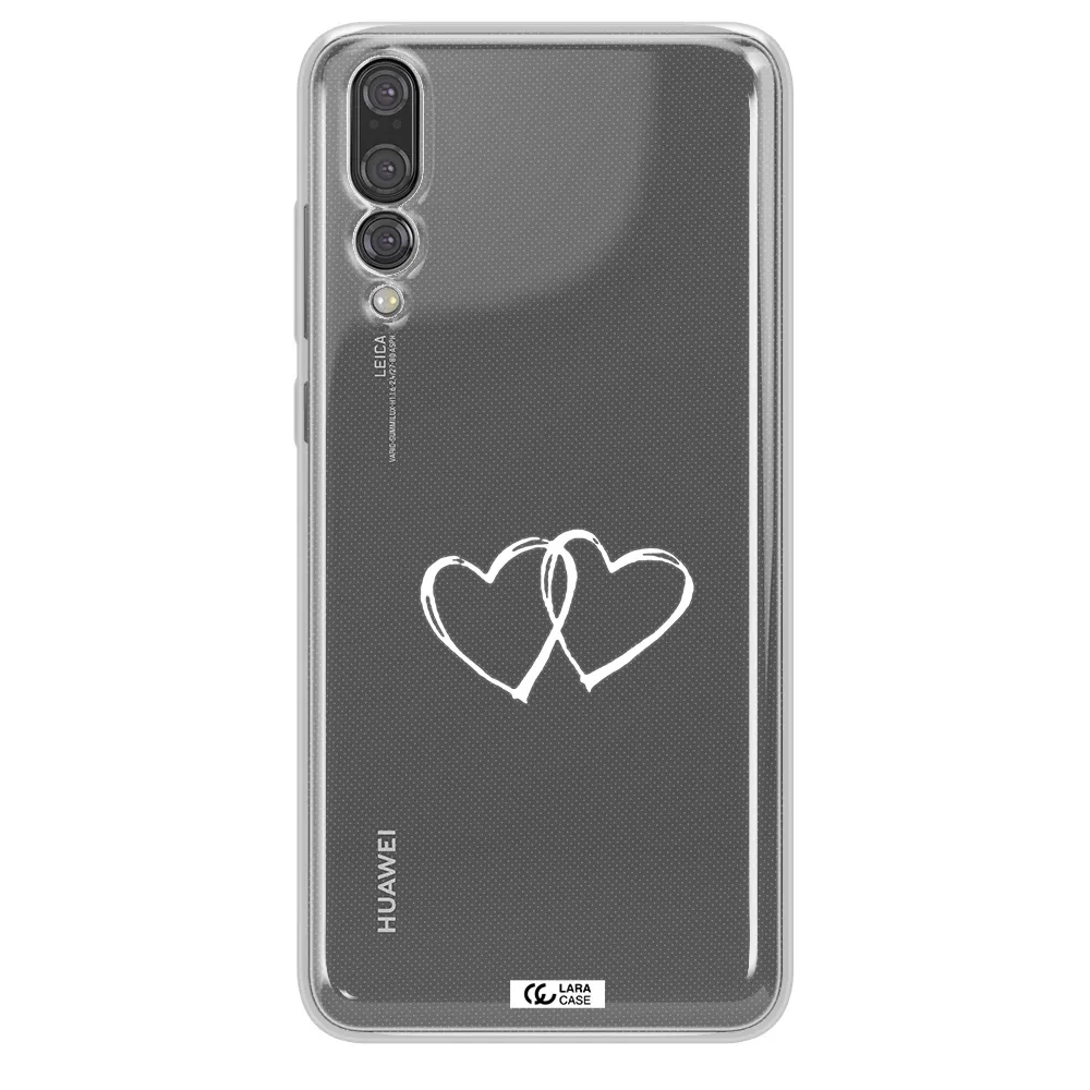 Heart Couple Huawei P20 Pro Clear TPU Case