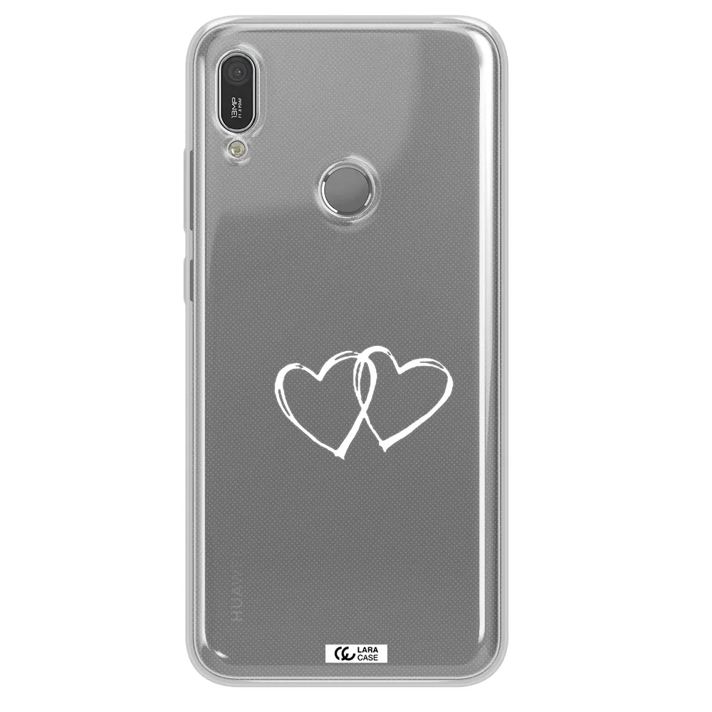Heart Couple Huawei Y6 2019 Clear TPU Case