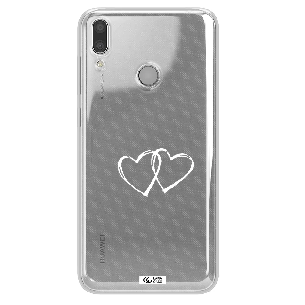 Heart Couple Huawei Y9 2019 Clear TPU Case