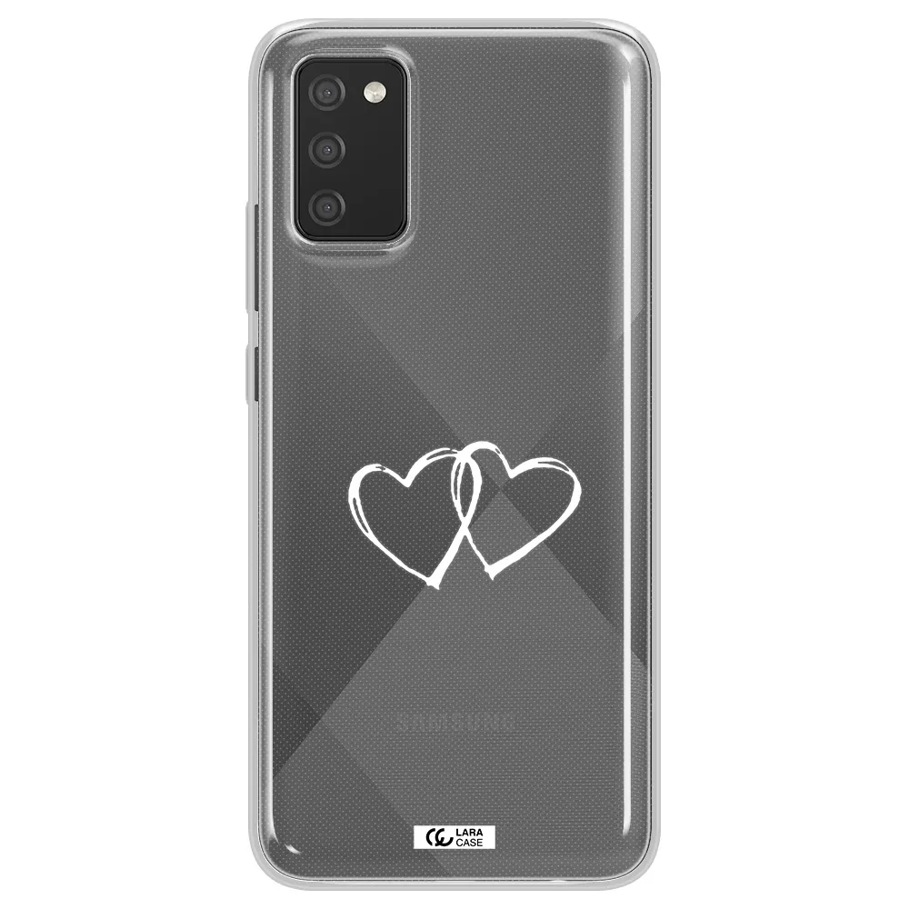 Heart Couple Samsung A02S Clear TPU Case