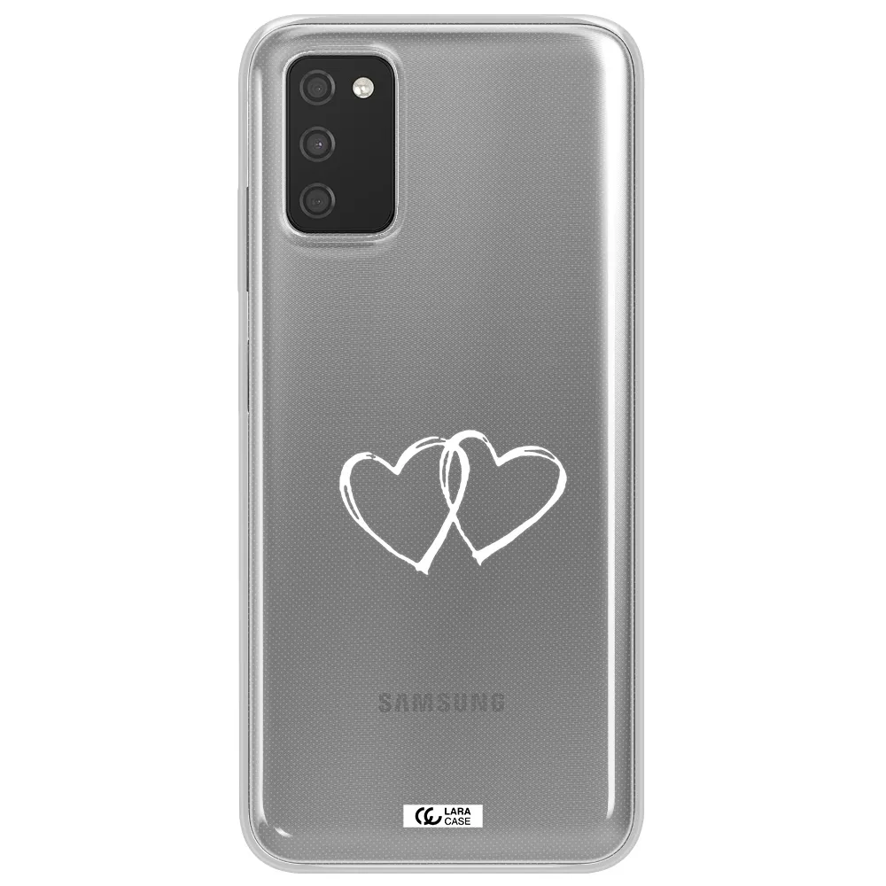 Heart Couple Samsung A03S Clear TPU Case