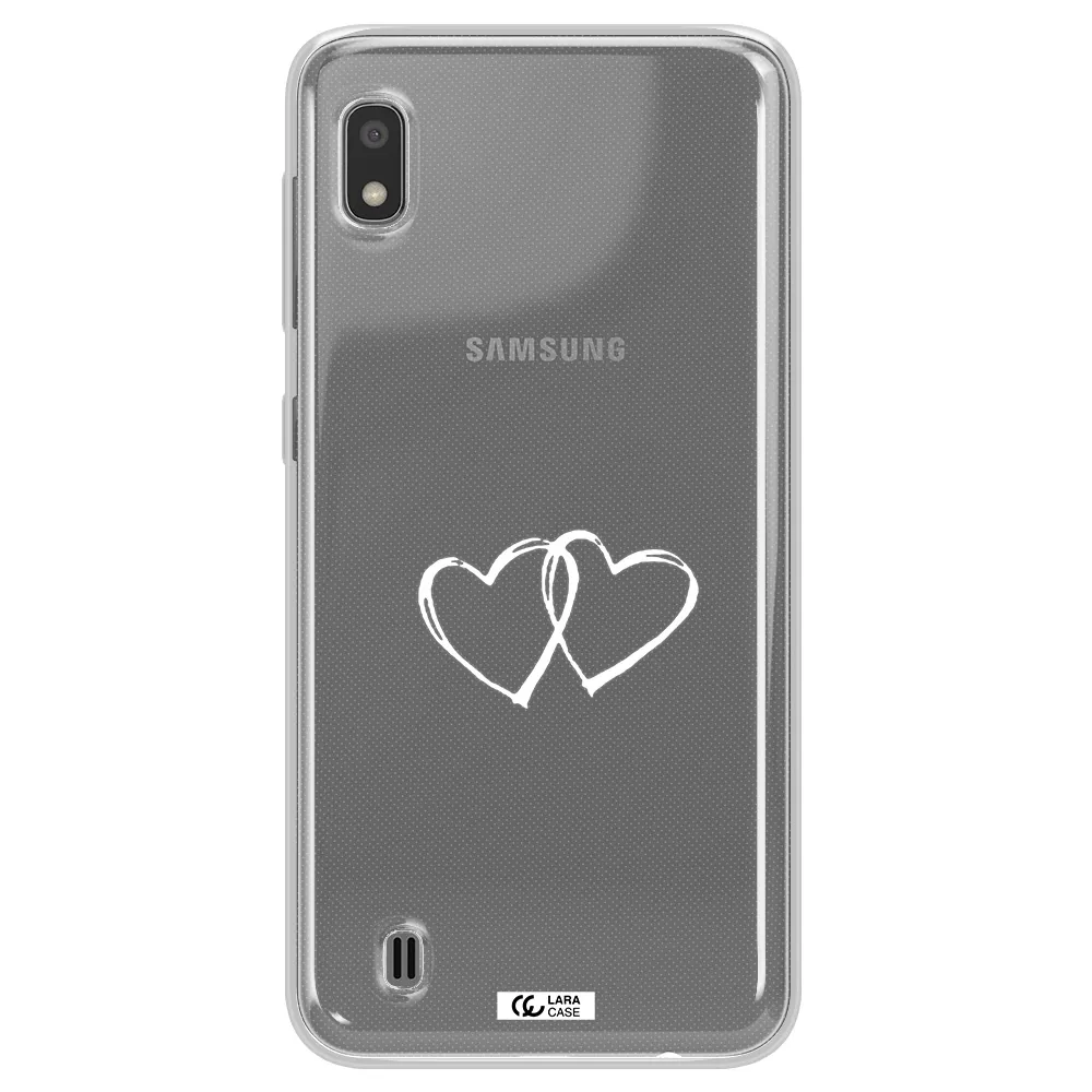 Heart Couple Samsung A10 Clear TPU Case