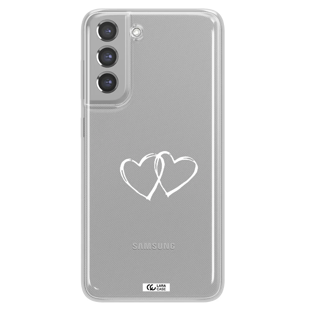 Heart Couple Samsung A21 Fe Clear TPU Case