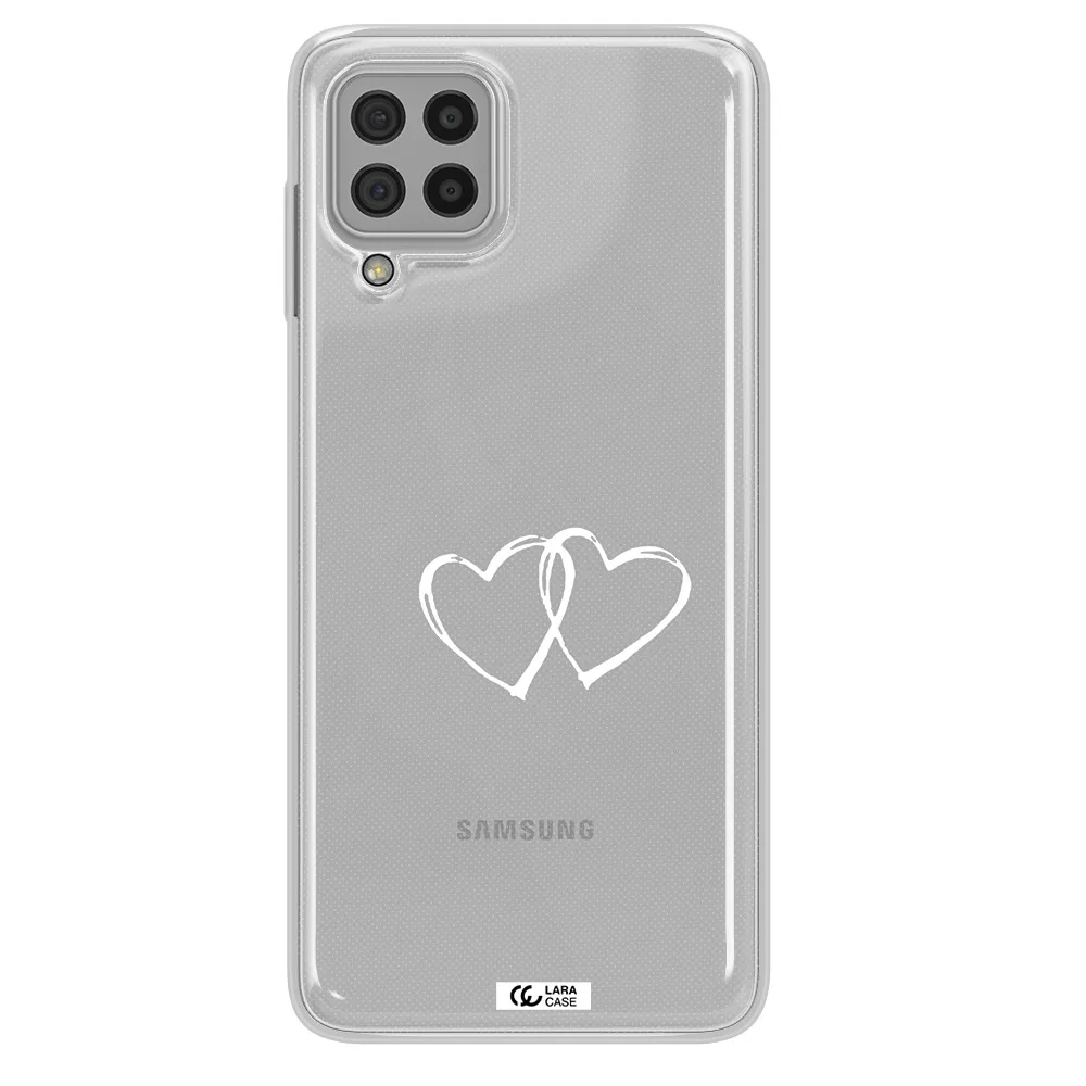 Heart Couple Samsung A22 4g Clear TPU Case