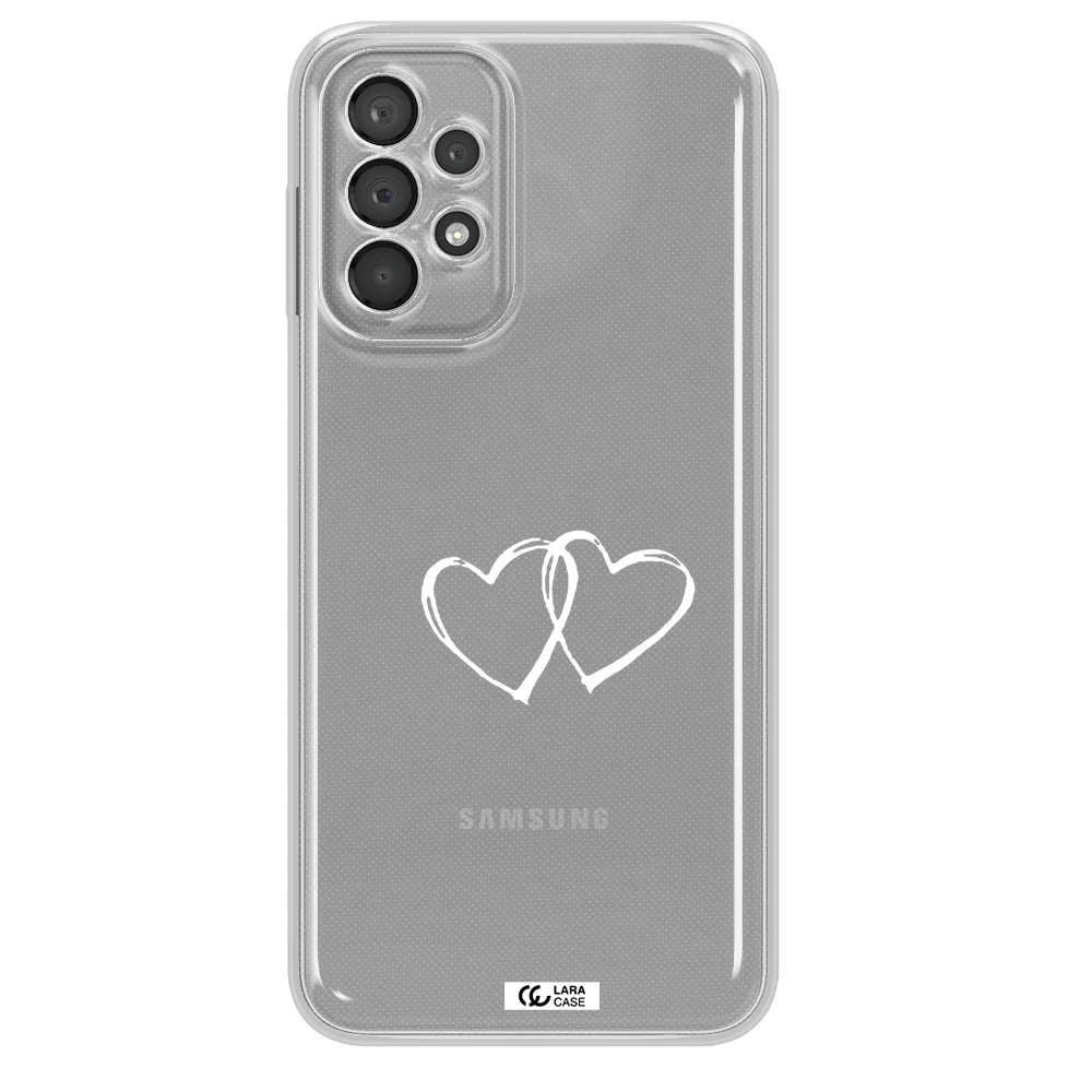 Heart Couple Samsung A23 5G Clear Tpu Case