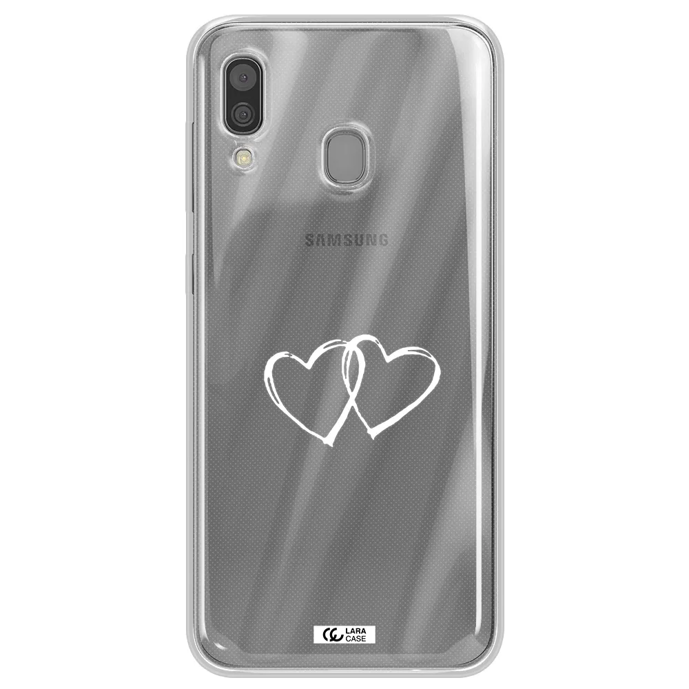 Heart Couple Samsung A30 Clear TPU Case