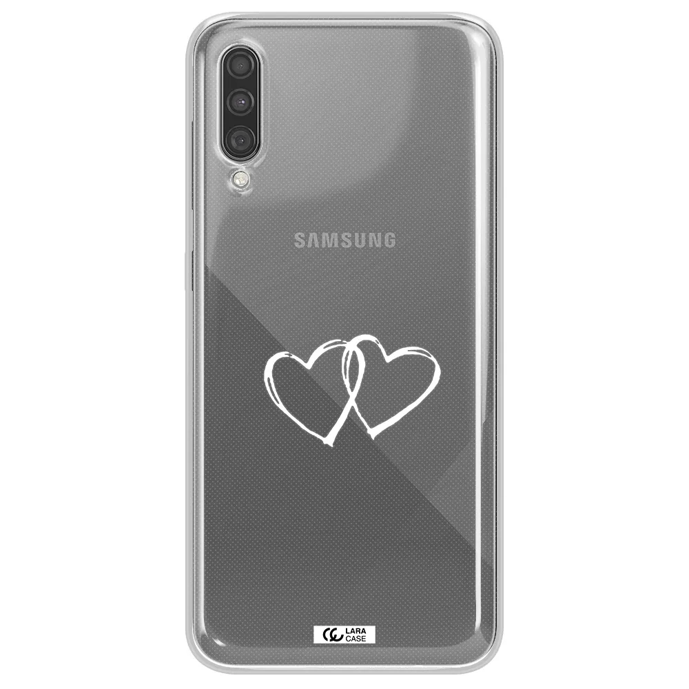 Heart Couple Samsung A30S Clear TPU Case