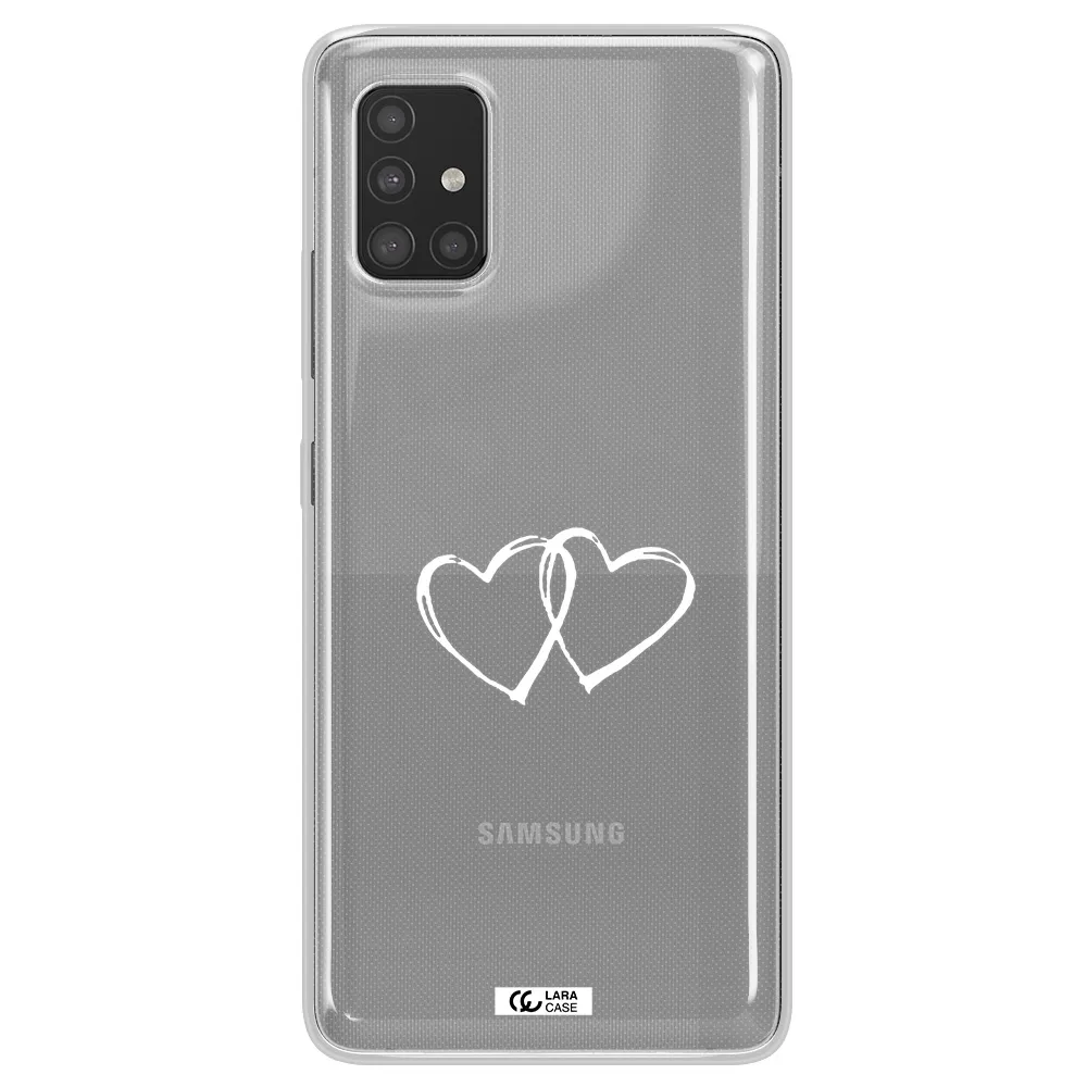 Heart Couple Samsung A51 Clear TPU Case