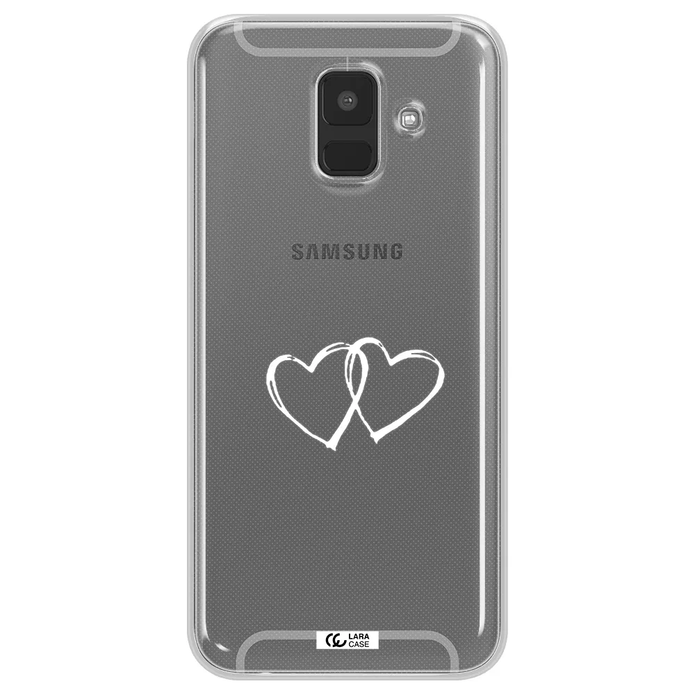 Heart Couple Samsung A6 Clear TPU Case