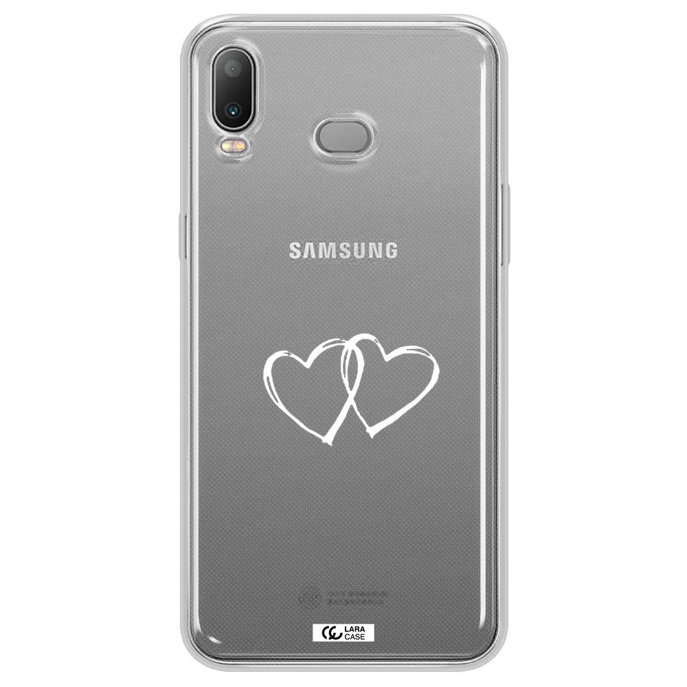 Heart Couple Samsung A6S Clear TPU Case