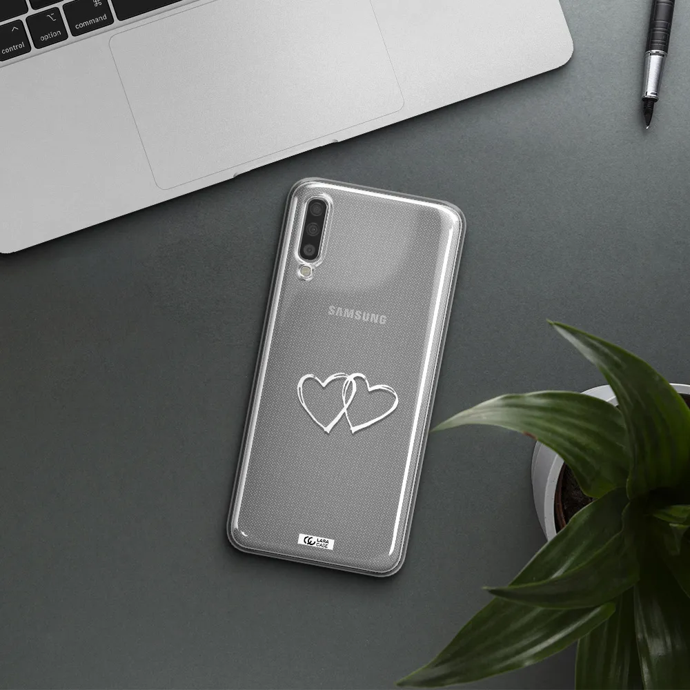Heart Couple Samsung A70 Clear TPU Case