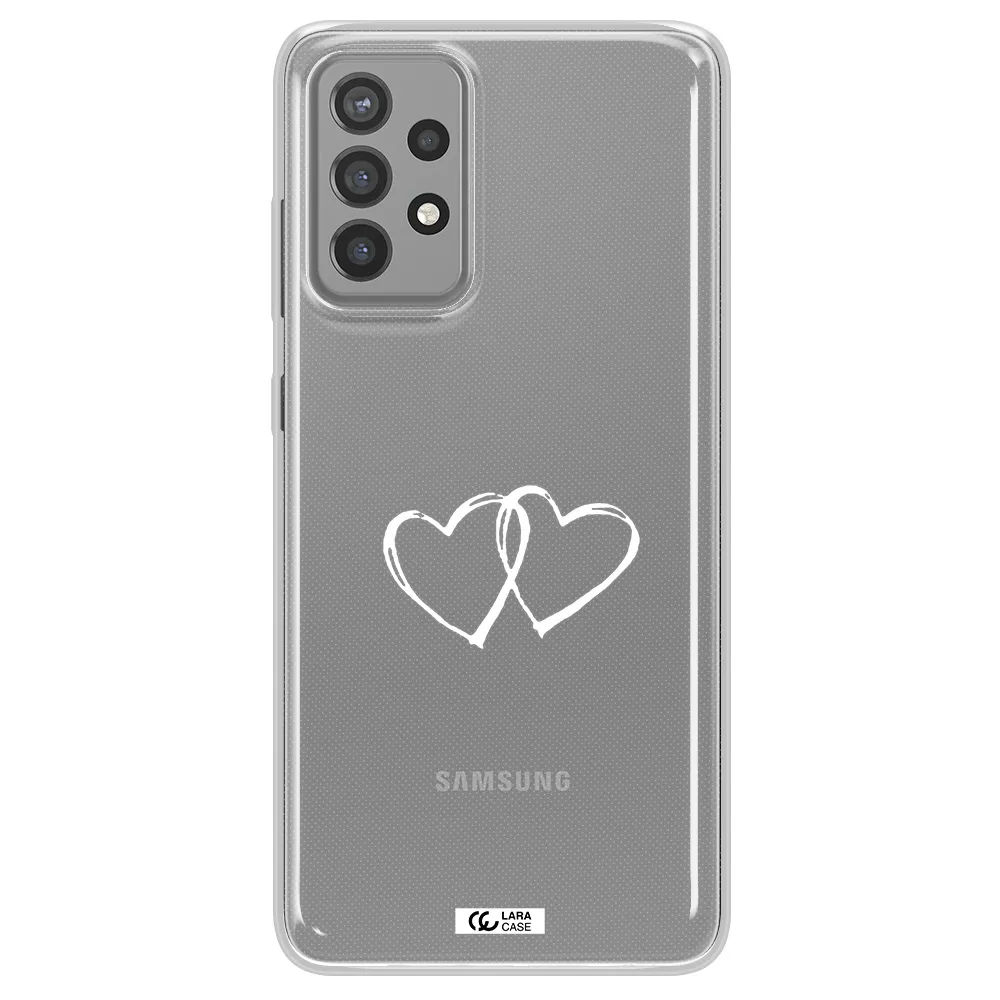 Heart Couple Samsung A72 Clear TPU Case