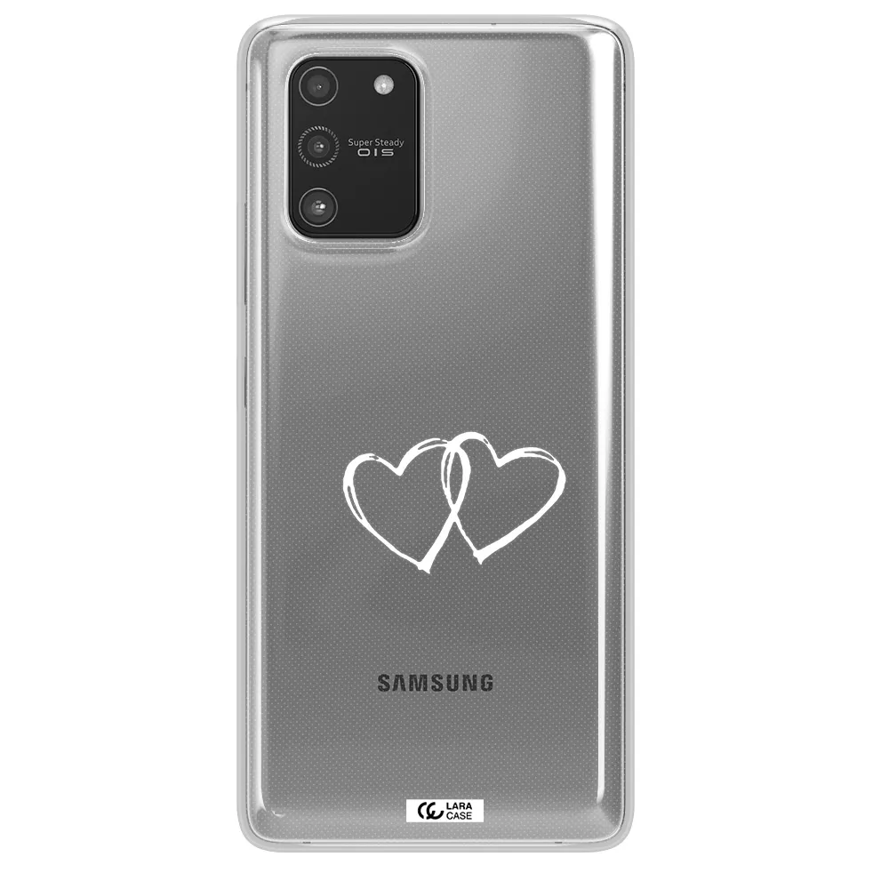 Heart Couple Samsung A91 Clear TPU Case