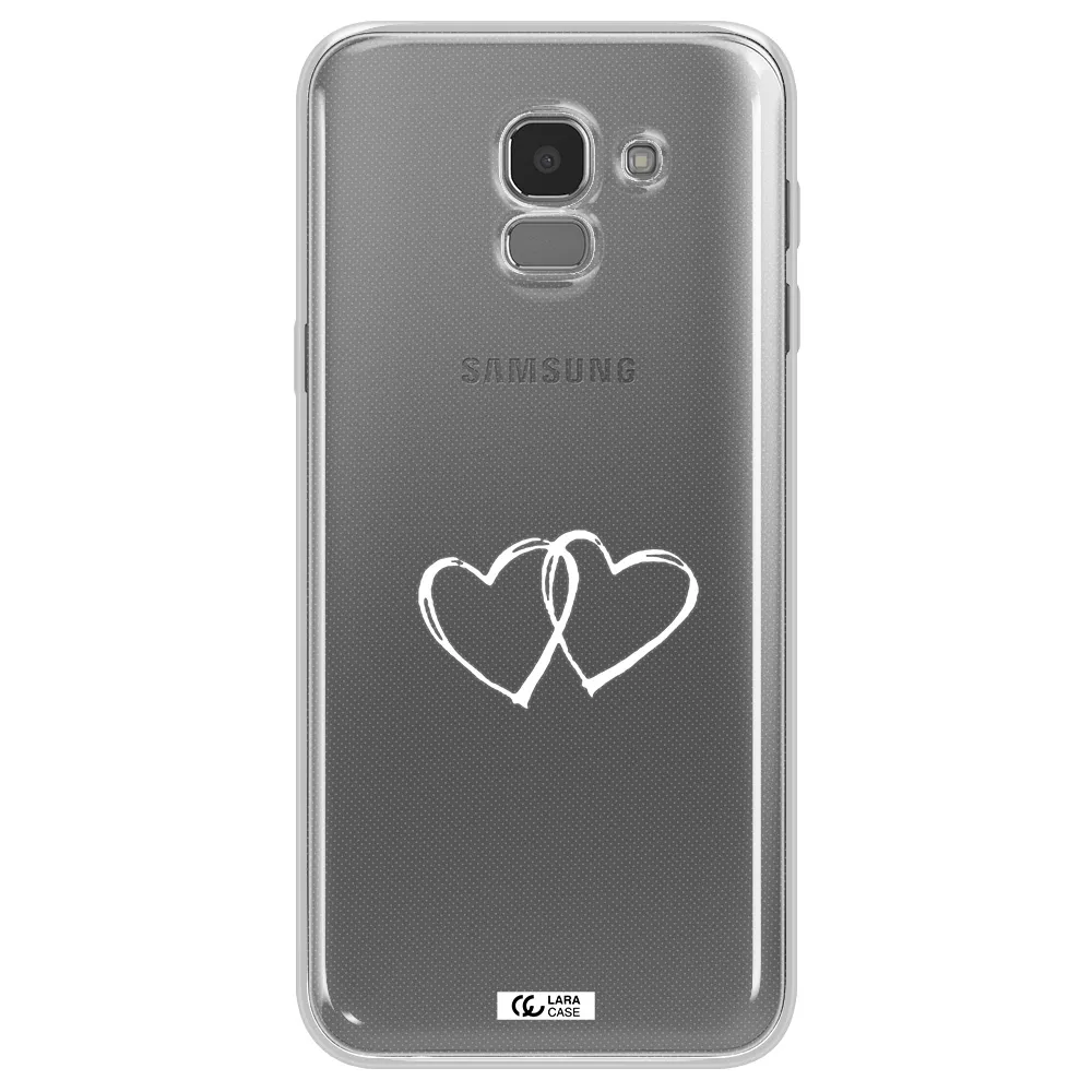 Heart Couple Samsung J6 Clear TPU Case