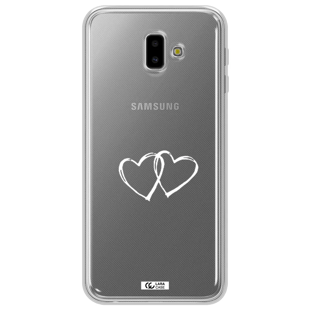 Heart Couple Samsung J6 Plus Clear TPU Case