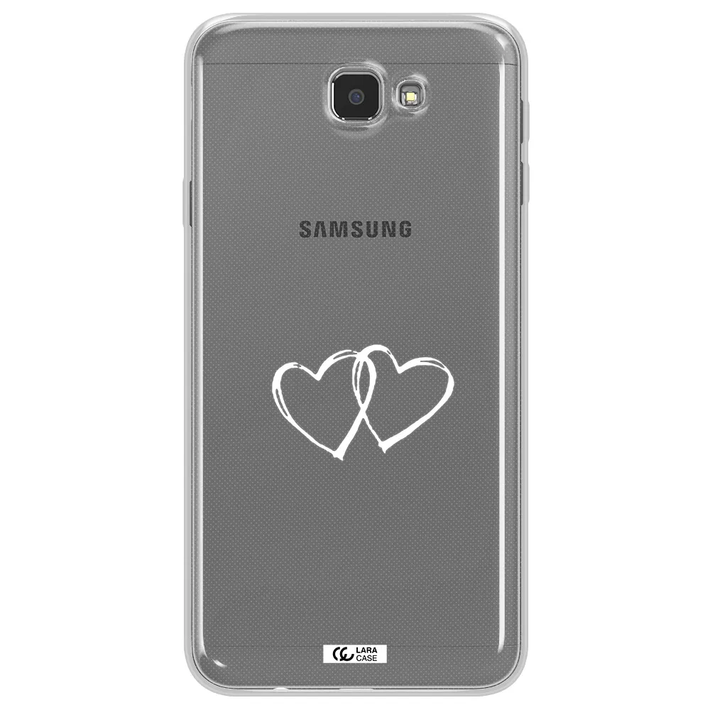 Heart Couple Samsung J7 Prim Clear TPU Case
