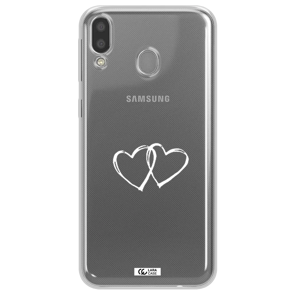 Heart Couple Samsung M20 Clear TPU Case