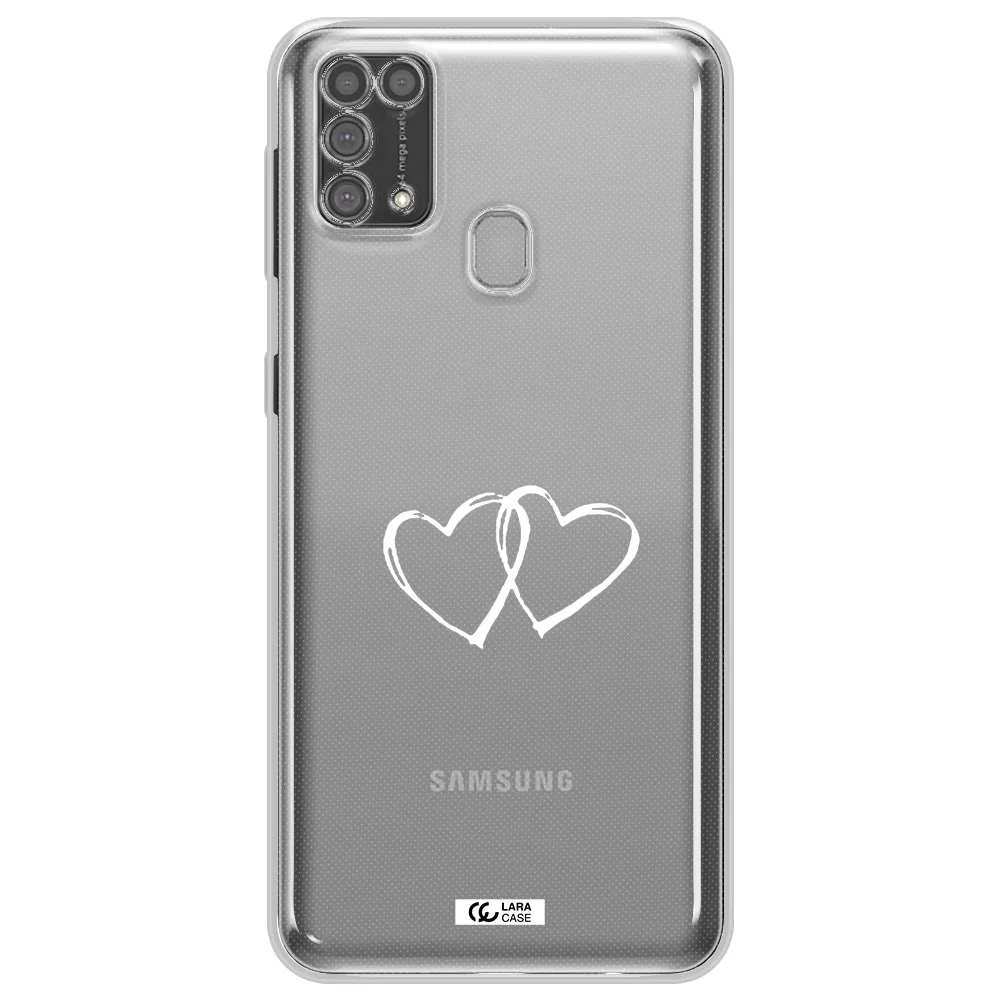 Heart Couple Samsung M31 Clear TPU Case