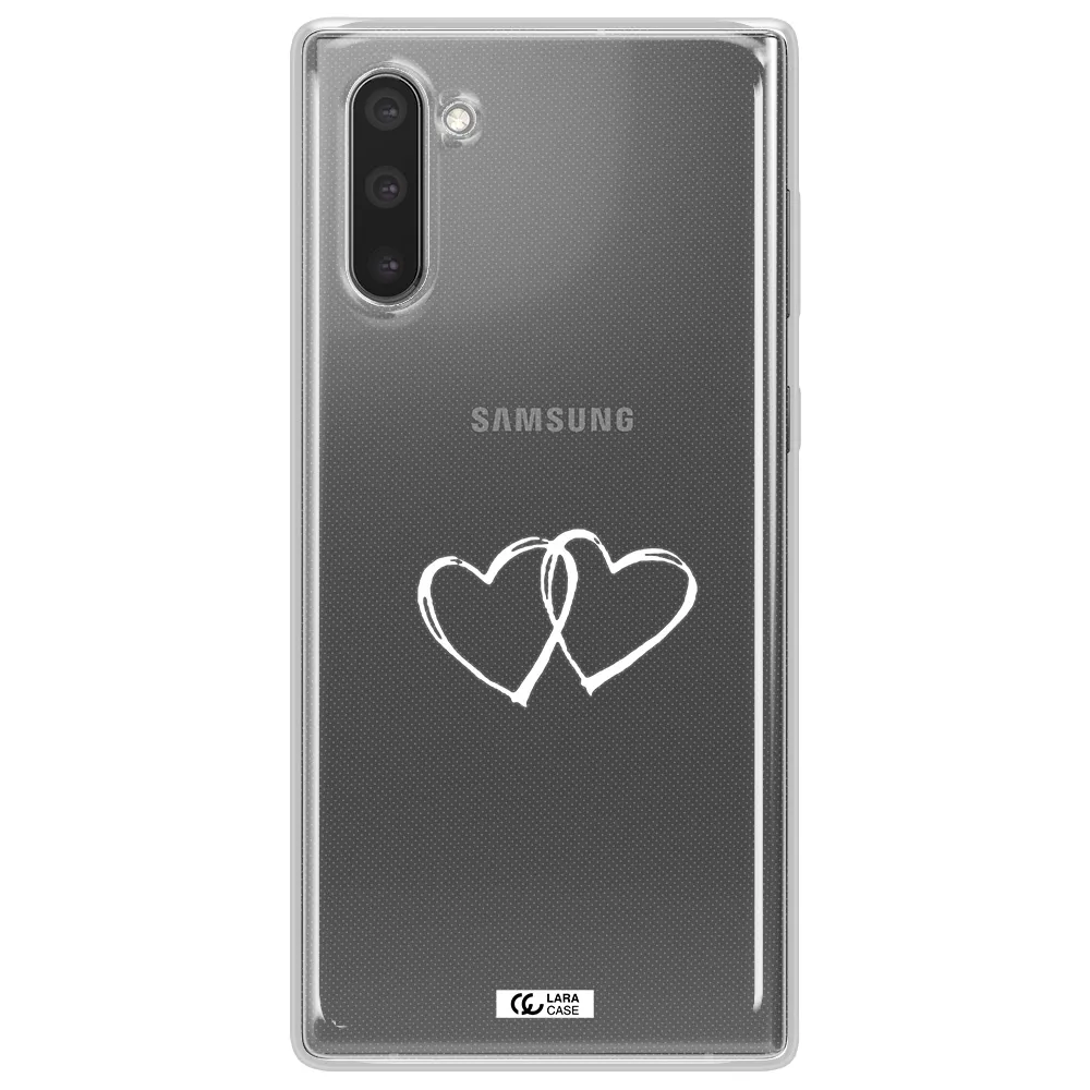 Heart Couple Samsung Note 10 Clear TPU Case