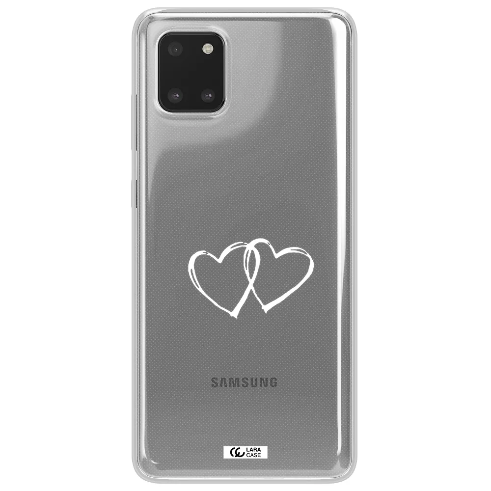 Heart Couple Samsung Note 10 Lite Clear TPU Case