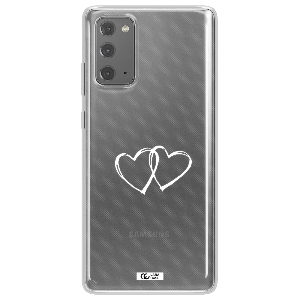 Heart Couple Samsung Note 20 Clear TPU Case