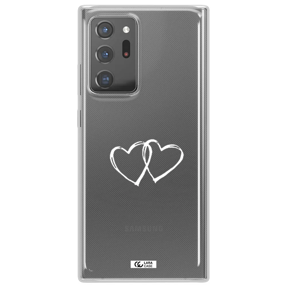 Heart Couple Samsung Note 20 Ultra Clear TPU Case