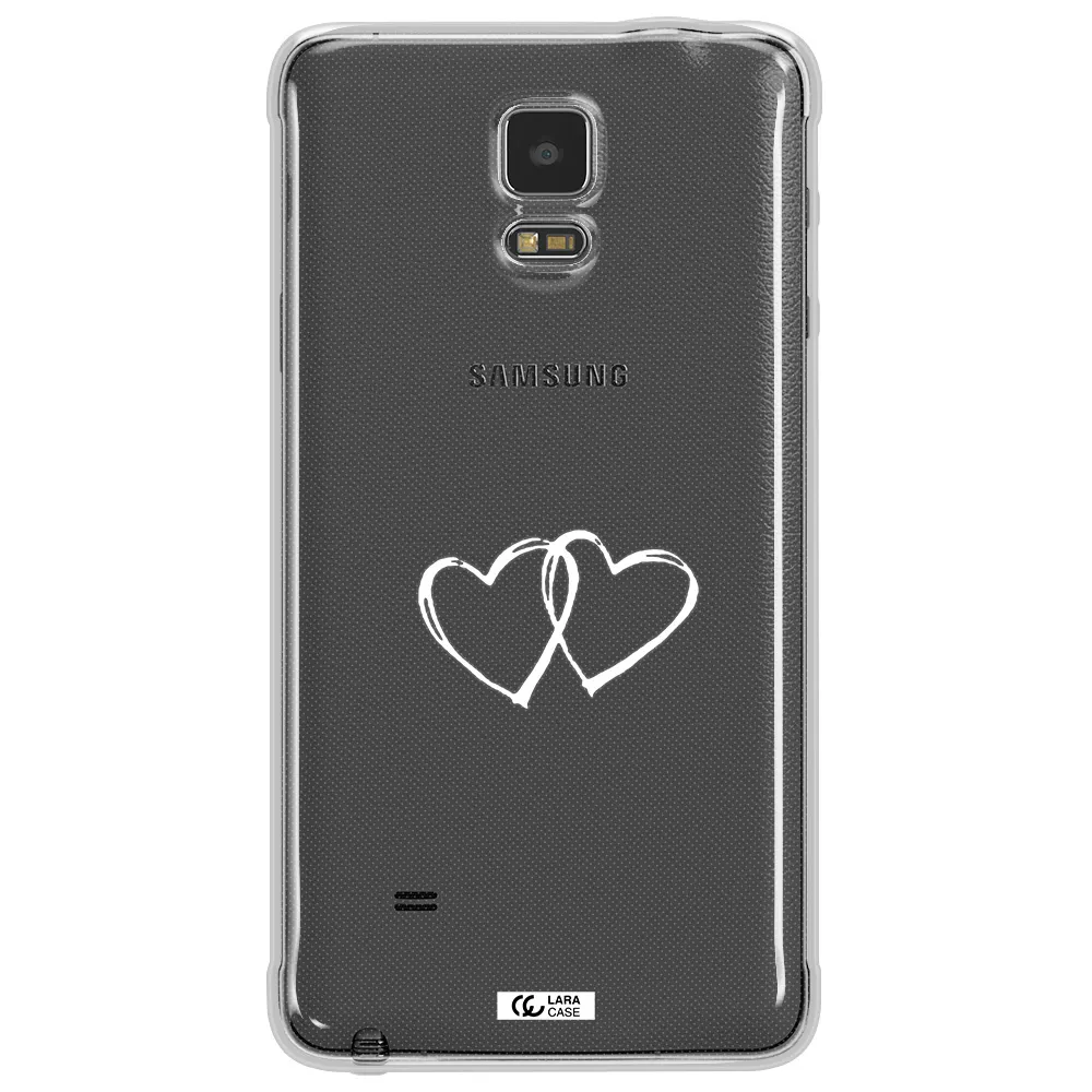 Heart Couple Samsung Note 4 Clear TPU Case