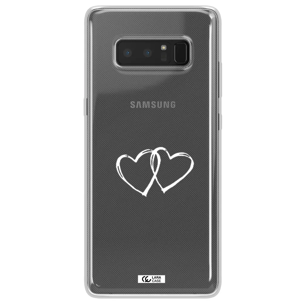 Heart Couple Samsung Note 8 Clear TPU Case