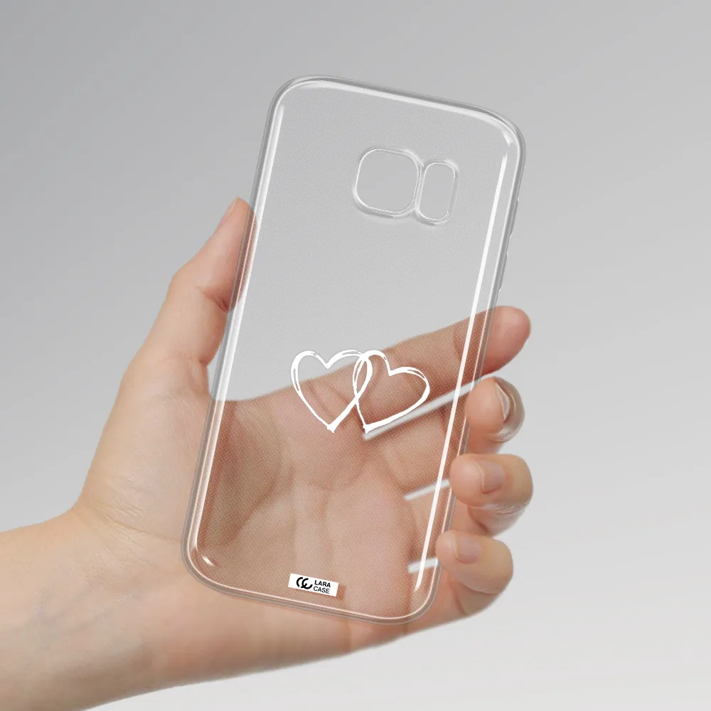 Heart Couple Samsung S 7 Clear TPU Case
