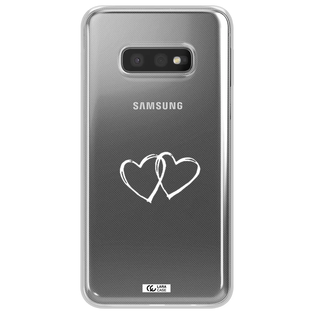Heart Couple Samsung S10e Clear TPU Case