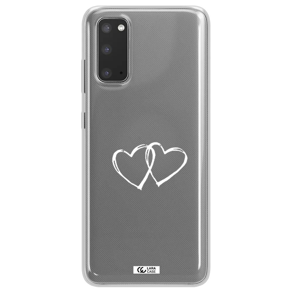 Heart Couple Samsung S20 Clear TPU Case