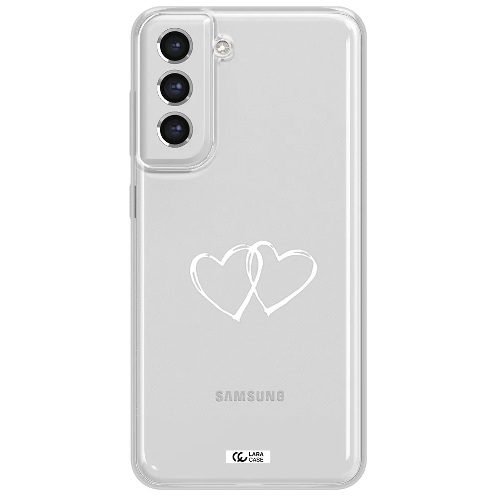 Heart Couple Samsung S21 Fe Clear Tpu Case