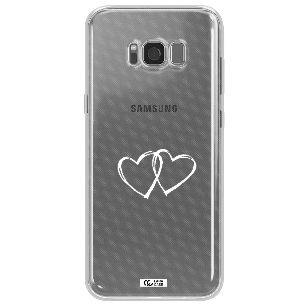 Heart Couple Samsung S8 Plus Clear TPU Case