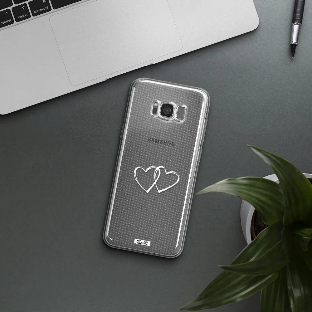 Heart Couple Samsung S8 Plus Clear TPU Case