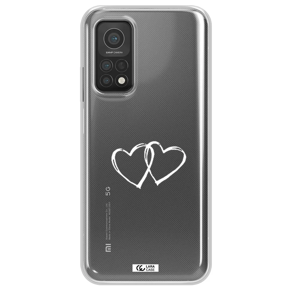 Heart Couple Xiaomi Mi 10T Clear TPU Case