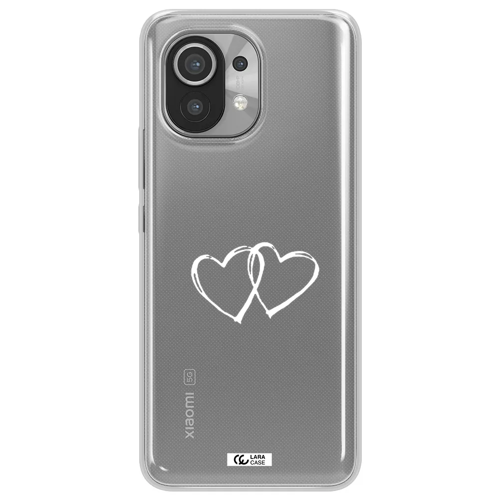 Heart Couple Xiaomi Mi 11 Clear TPU Case