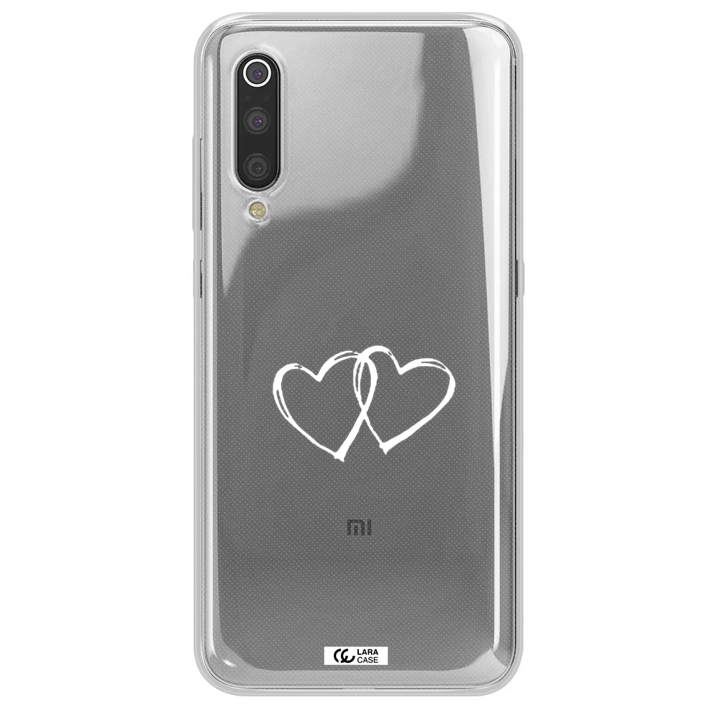 Heart Couple Xiaomi Mi 9 Clear TPU Case
