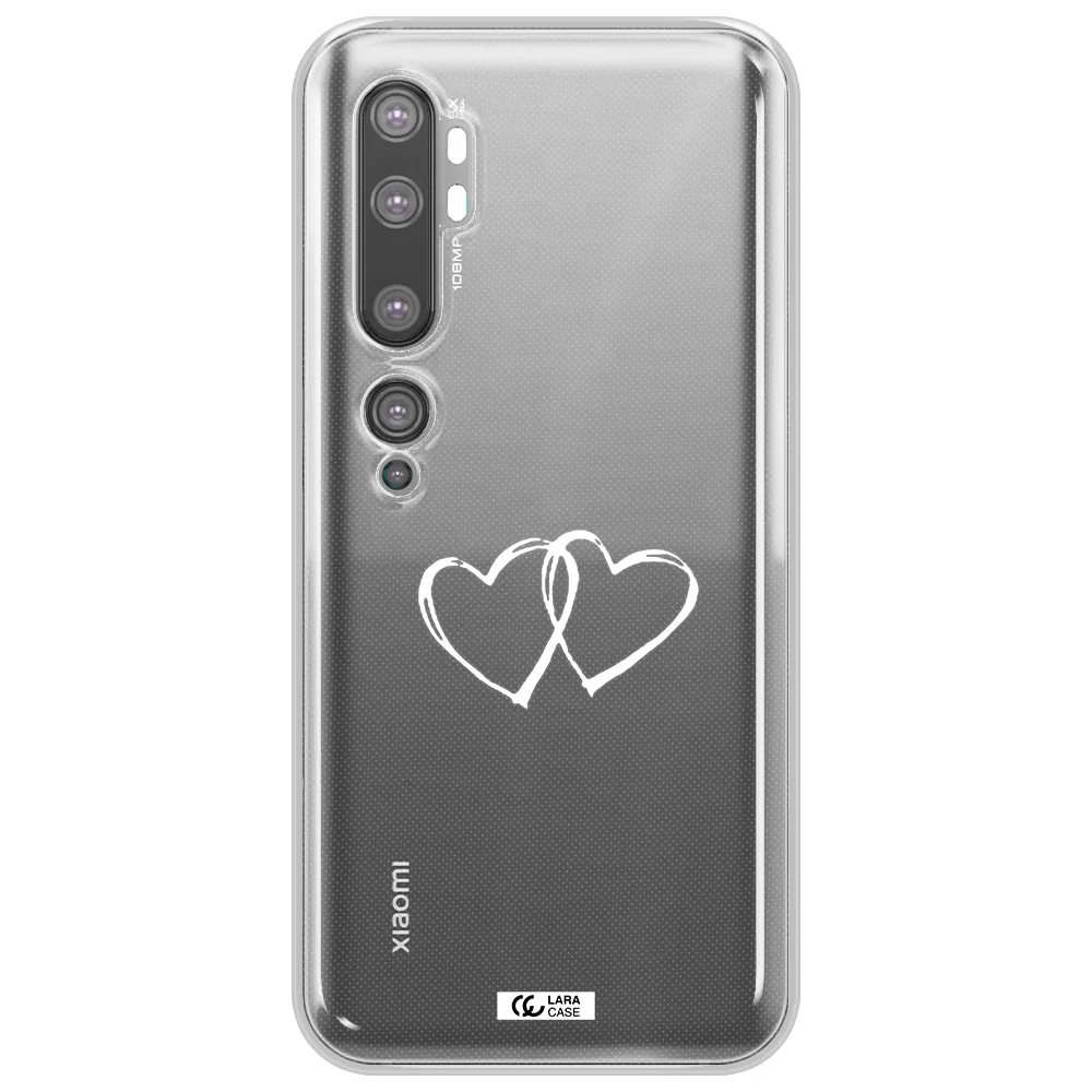 Heart Couple Xiaomi Mi Note 10 Clear TPU Case