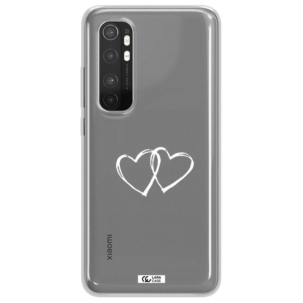 Heart Couple Xiaomi Mi Note 10 Lite Clear TPU Case