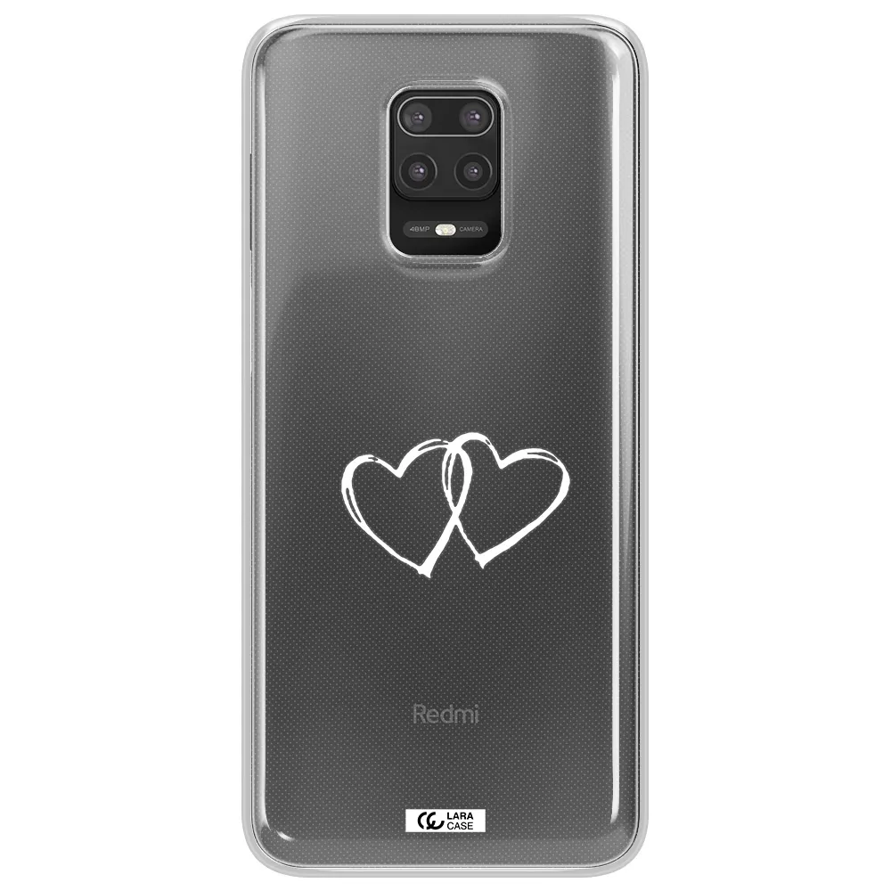Heart Couple Xiaomi Note 9S Clear TPU Case